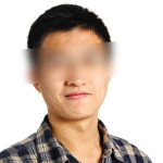 Chinese man with obscured face